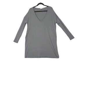 WILFRED‎ FREE ARITZIA Women Gail Shirt Dress SZ L Chalet Pocket Luxe Jersey Knit